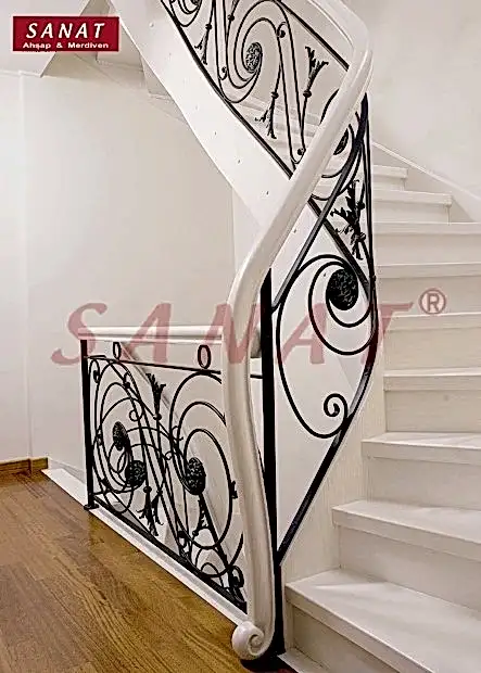 beyaz tasarım merdiven